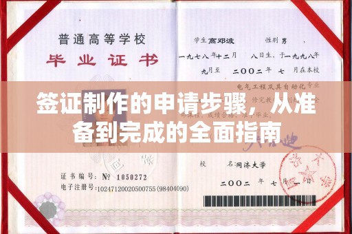 大同签证制作的申请步骤，从准备到完成的全面指南